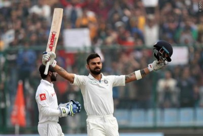 Kohli slams sixth double ton in Kotla, India lead Sri Lanka by mammoth 405 runs