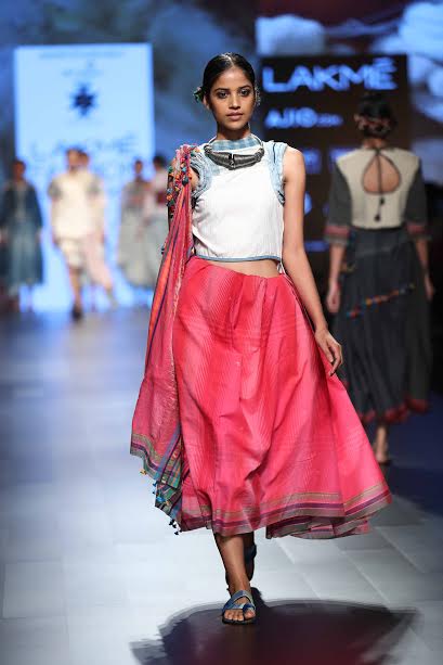 LFW: Models walk the ramp for designer Chaman Siju