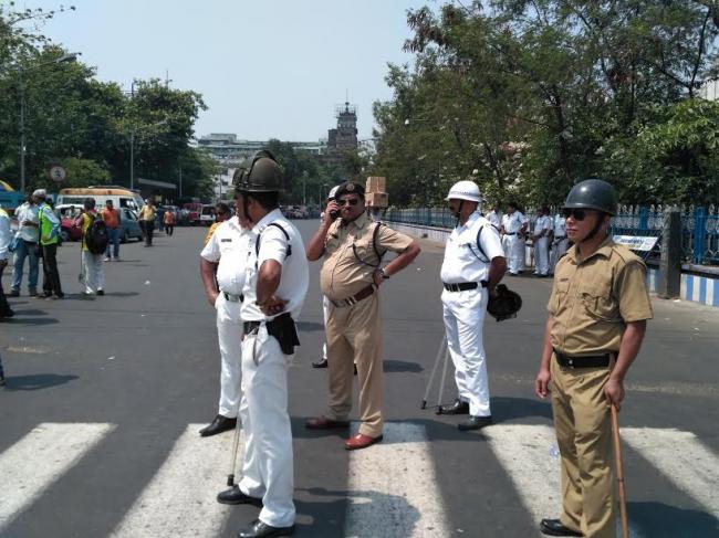 BJP takes out Lalbazar march