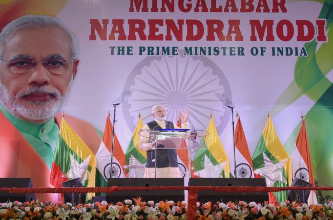 PM Modi interacts with Indian Community in Myanmar