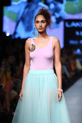 LFW: Disha Patani walks down ramp for Ritu Kumar