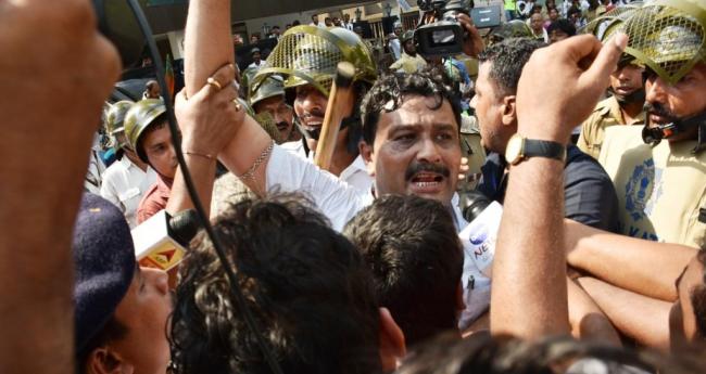 BJP rally to Kolkata Police headquarters lead to violence