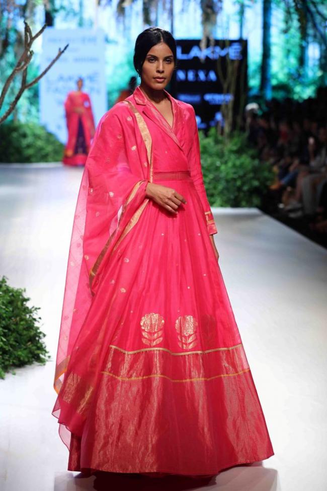 Shraddha Kapoor walks the ramp for Rahul Mishra In Lakme Fashion Week