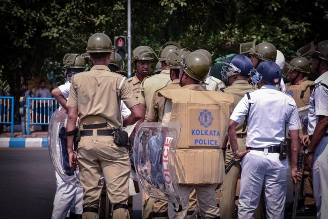 Glimpse: Lefts hold protest March to state secretariat Nabanna, clash with police