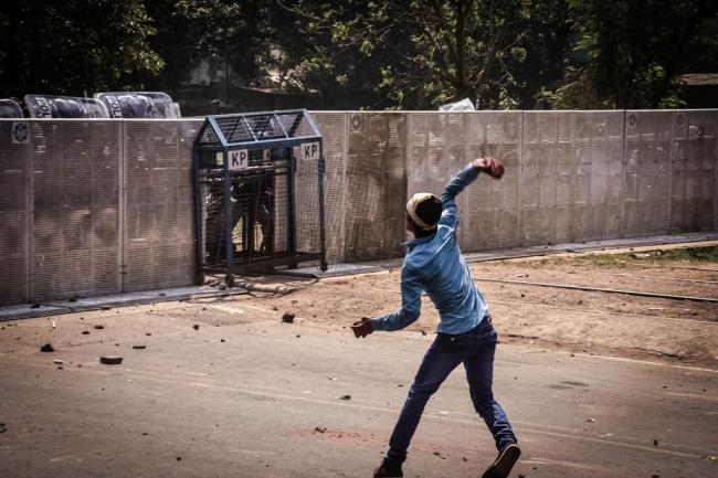 Glimpse: Lefts hold protest March to state secretariat Nabanna, clash with police