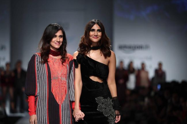 Vaani Kapoor walks ramp at Amazon India Fashion Week