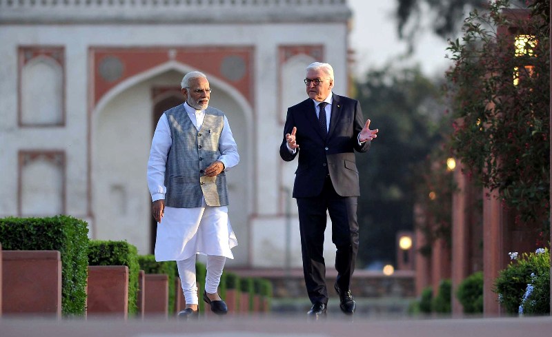  President of the Germany Frank Walter Steinmeier  calls on PM Modi