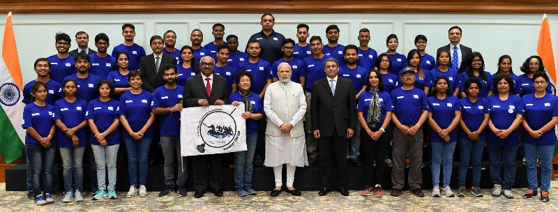 PM Modi meets participants of Misson Gange in New Delhi