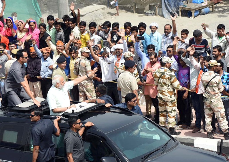 UP CM Adityanath, Governor Ram Naik welcome PM Modi at Baghpat