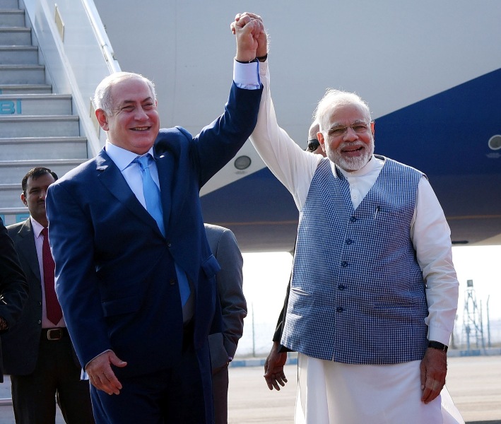 Israel PM Netanyahu visits India