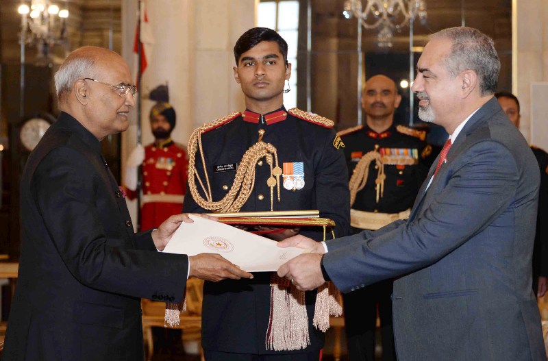 The Ambassador  of Paraguay  Fleming Raul Duarte Ramos in New Delhi  