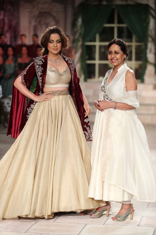 Kangana Ranaut walks the ramp in India Couture Week