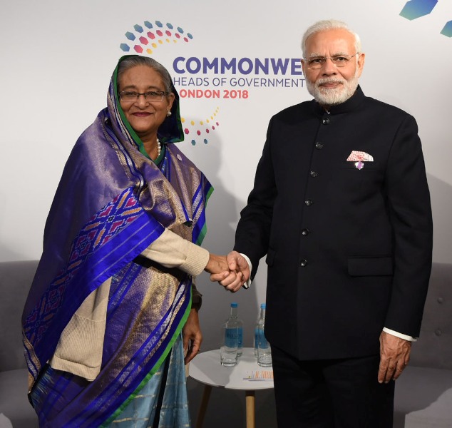 PM Modi meets Bangladesh PM in London