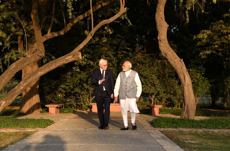  President of the Germany Frank Walter Steinmeier  calls on PM Modi