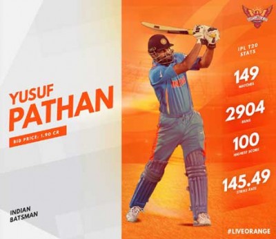 IPL: Yusuf Pathan thanks KKR, says excited to be part of SRH