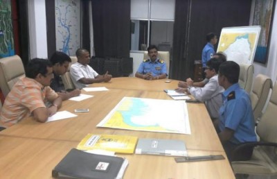 Indian Navy prevents burning merchant vessel from drifting towards Bangladesh maritime boundary