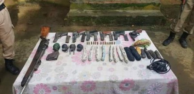 Manipur: Huge cache of arms-ammu, powerful IED recovered
