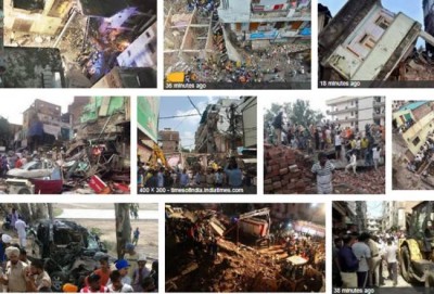Building collapses in Delhi; two children killed, nine others injured
