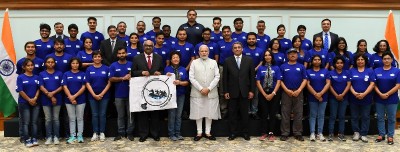 PM Modi meets participants of Misson Gange in New Delhi