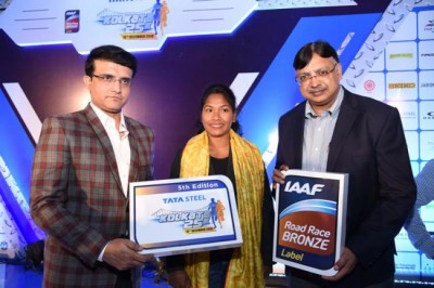 Sourav Ganguly, Swapna Barman launch TSK 25K