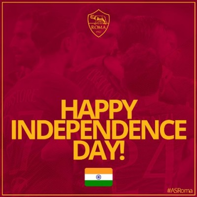 AS Roma wishes India on I-Day
