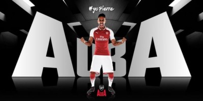 Arsenal signs Gabon striker Pierre-Emerick Aubameyang  