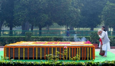 PM Modi pays homage to Lal Bahadur Shastri on latter's birthday at Parliament House