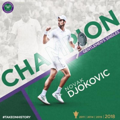 Novak Djokovic wins Wimbledon title 