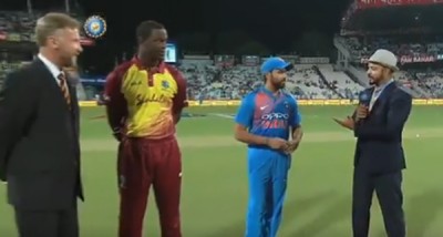 T20: India win toss, opt to field first against West Indies