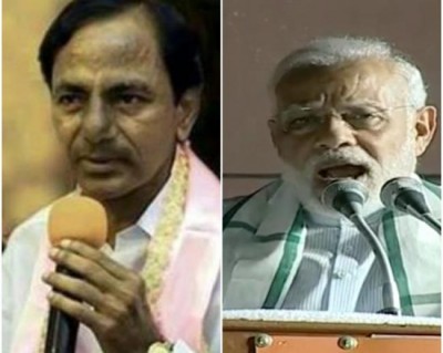 KCR hits back at Modi, asks PM not to lie
