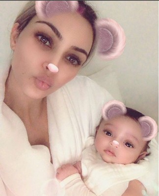Kim Kardashian shares image with daughter Chicago 