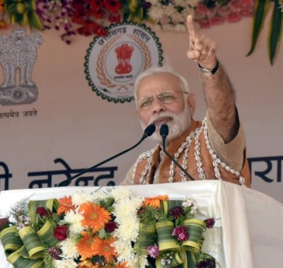 PM Modi inaugurates Health and Wellness Centre to mark the launch of Ayushman Bharat in Bijapur