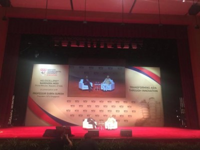 PM Modi visits Nanyang Technological University in Singapore