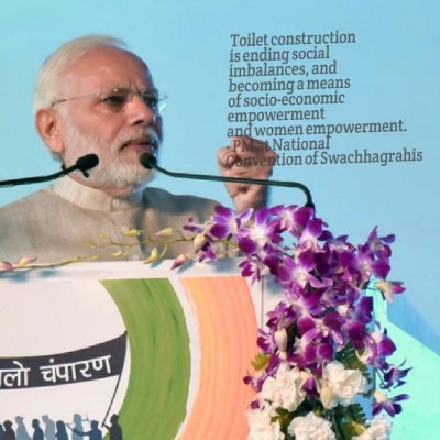 Sanitation coverage up from about 40% in 2014, to about 80% today: PM Modi