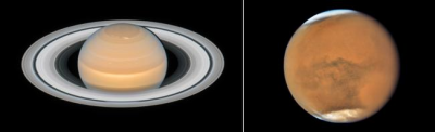 Saturn and Mars team up to make their closest approaches to Earth in 2018