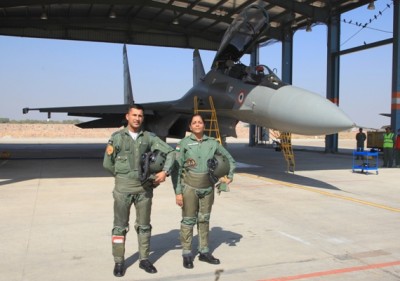 Defence Minister Nirmala Sitharaman takes to skies in IAF SU-30 MKI