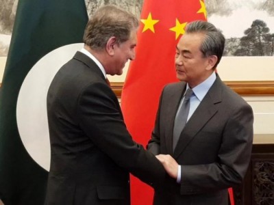 Pakistani Foreign Minister Shah Mahmood Qureshi meets Wang Yi