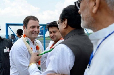 Rahul Gandhi in Bhopal, participates in Sankalp Yatra