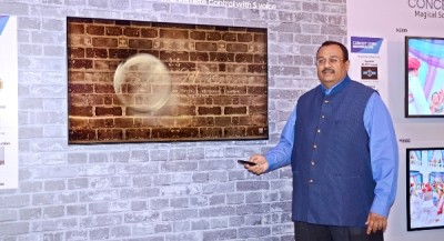 Samsung unveils their 2018 lines of TV sets in Kolkata