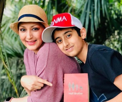 Sonali Bendre shares cute image with her son Ranveer, announces new collaboration 