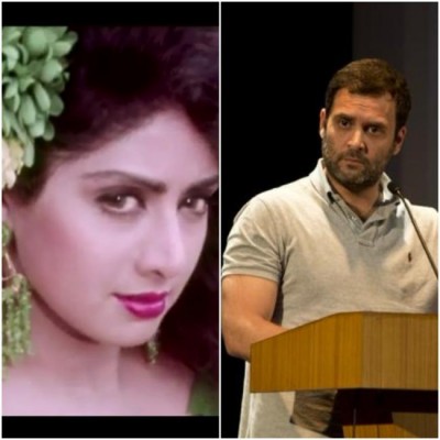 Rahul Gandhi expresses shock at the untimely death of Sridevi