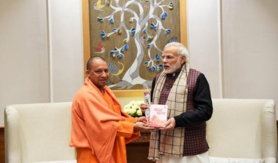 Uttar Pradesh Chief Minister  Yogi Adityanath meets PM Modi