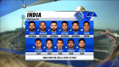 3rd ODI: India win toss, ask Windies to bat first