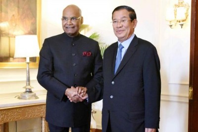 Prime Minister of Cambodia calls on President Kovind
