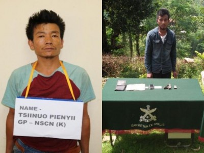 Security forces nab two NSCN (K) militants in Nagaland