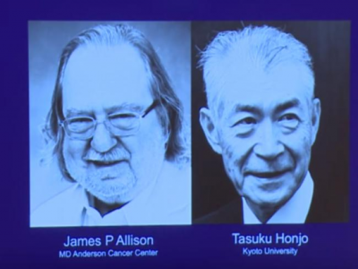 Allison and Honjo win 2018 Nobel Prize in Medicine for cancer research