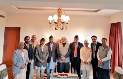 Former Nepal PM Sher Bahadur Deuba calls on Narendra Modi