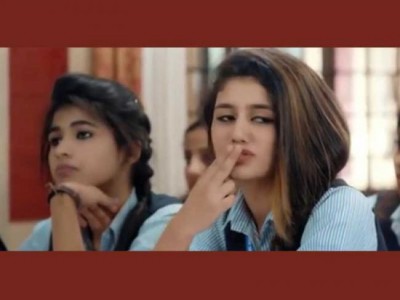 After winking,  Priya Prakash Varrier's flying kiss video is now trending on internet