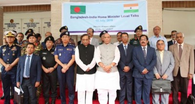 Rajnath Singh co-chairs the 6th meeting of India-Bangladesh Home Minister level talks with his counterpart Asaduzzaman Khan in Dhaka