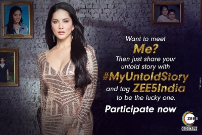 Sunny Leone asks people to their stories with her